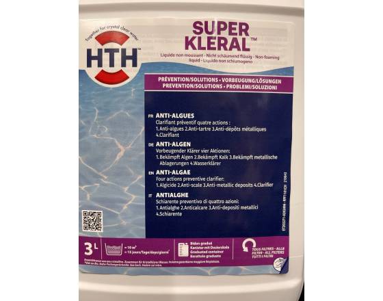 Кристальная вода 3 в 1 SUPER KLERAL HTH - 3 л
