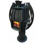 Печь-каменка Варвара Меридиан удлиненная топка