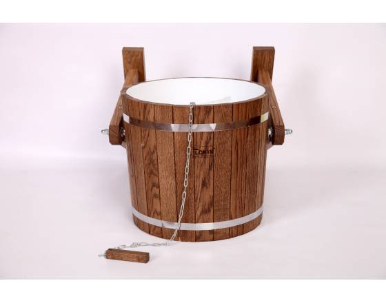 Обливное ведро с нержавеющей вставкой, 20 л., материал ТЕРМО ОЛЬХА