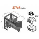 Чугунная банная печь ЭТНА Магма 18 (ДТ-4)