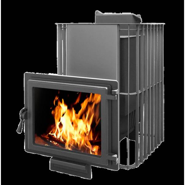 Чугунная банная печь ЭТНА Шторм 24 (Панорама)