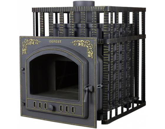 Чугунная банная печь "Гефест 3К" ПБ-02ПС-3К