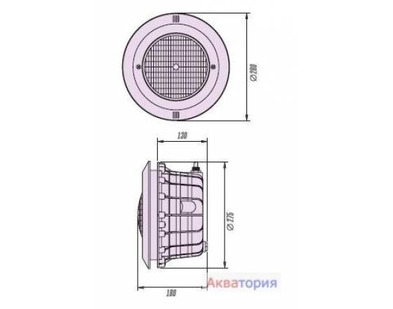 Светильник Standart С накладкой из ABS-пластика Артикул: B-039