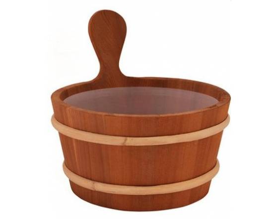 Кадушка деревянная 4 л. с пласт.вст. 340-D