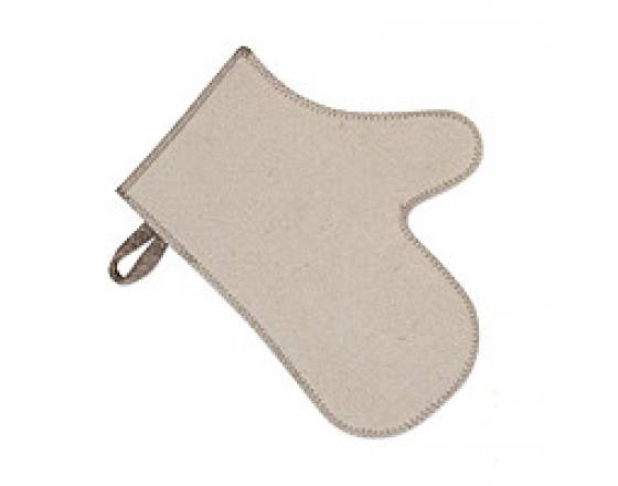 Рукавица банная белая