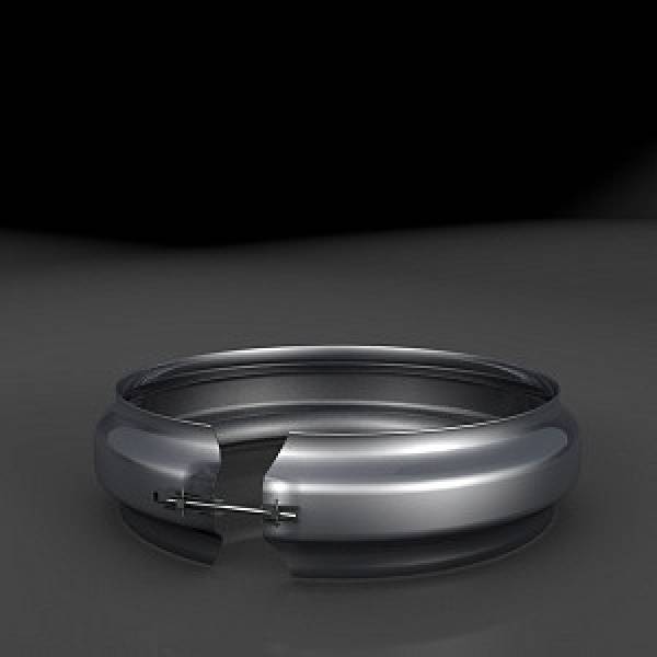 Хомут трубный ХТ-Р на болте D 100 - ФР (М) - Хомут трубный ХТ-Р на болте D 80 - ФР (М)