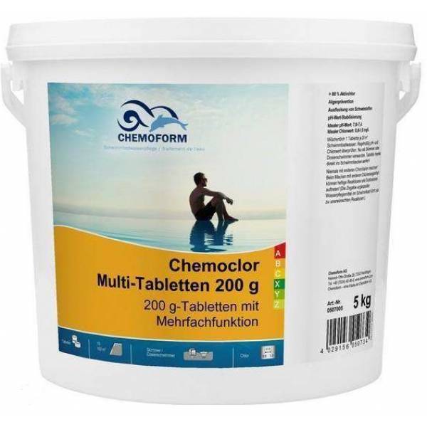 Хлорные таблетки CHEMOFORM Мультитаблетки - 20г, 5 кг
