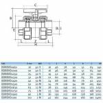 Кран шаровый общего применения EFFAST d90 с муфтовым окончанием (BDRBVD0900)