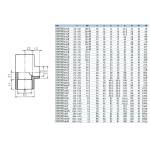 Тройник клеевой 90° редукционный EFFAST d140x90mm (RDRTRD140I)