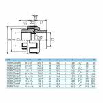 Муфта разборная переходная ВР EFFAST d50x1-1/2 (RGRBOG050F)