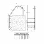 Лестница Fiberpool Munich YEMN044 (4 ступ.)
