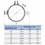 Крепление для труб 63mm