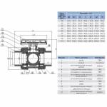 Кран шаровый ПВХ 90mm