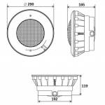 Прожектор галогенный Aquant 82101 (300 Вт) под бетон